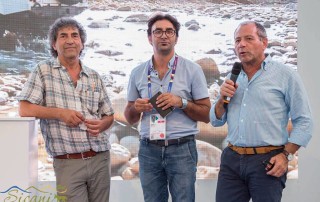 Da sinistra: Pippo Vetrano, coordinatore dell'animazione socioeconomica del Gal Sicani; Angelo Palamenghi, Direttore del Gal Sicani; Salvatore Sanzeri, Presidente del Gal Sicani